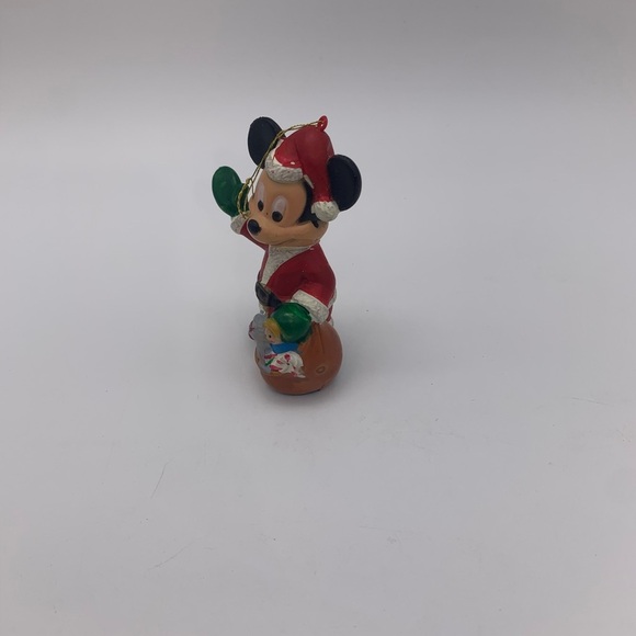 The Walt Disney Co. Mickey Mouse Santa Plastic Blow Mold Christmas Ornament - Picture 6 of 12